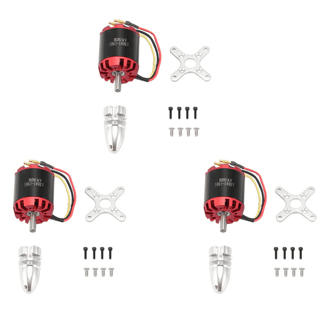 3X DIY N5065 5065 140KV BLDC Outrunner Brushless Motor for Electric Sktaeboard Balancing Scooter,Sensorless