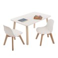thumbnail image 1 of Mesa Rectangular Duduk Frankfurt 2 Sillas Blanco barniz, 1 of 2