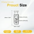thumbnail image 2 of Uxcell Plastic Spring Cord Locks Double Hole Toggle Stopper for Drawstring Adjustment Silver, 2 of 6