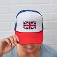 thumbnail image 6 of CafePress - Union Jack - Adjustable Unisex Printed Trucker Hat with Mesh Back, 6 of 10