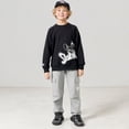 thumbnail image 4 of Boys Casual Loose Fit Sports Trousers Lightweight Elastic Waist Playwear For Outdoor Daily Activities Tween Kids Summer Soft Comfy Trousers Y2K Streetwear Cute Teen Basic Pants, 4 of 7