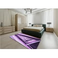 thumbnail image 4 of Ahgly Company Indoor Square Patterned Bright Purple Area Rugs, 8' Square, 4 of 6