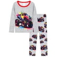 thumbnail image 2 of ATAIKU Toddler Boy Truck Pajamas Set Kids Long Sleeve Tee and Pants Sleepwear Baby Boy Pjs Jammies 1-12Y, 2 of 12