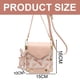thumbnail image 2 of Bolso pequeño estampado para mujer, de piel sintética, con cadena pequeña, tipo bandolera, color rosa, 2 of 5