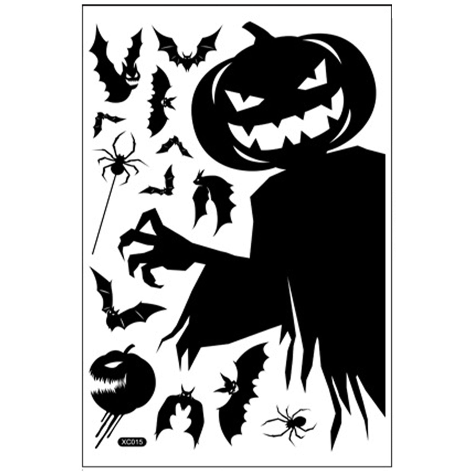 Halloween Window Clings Halloween Decorations Silhouette PVC Window