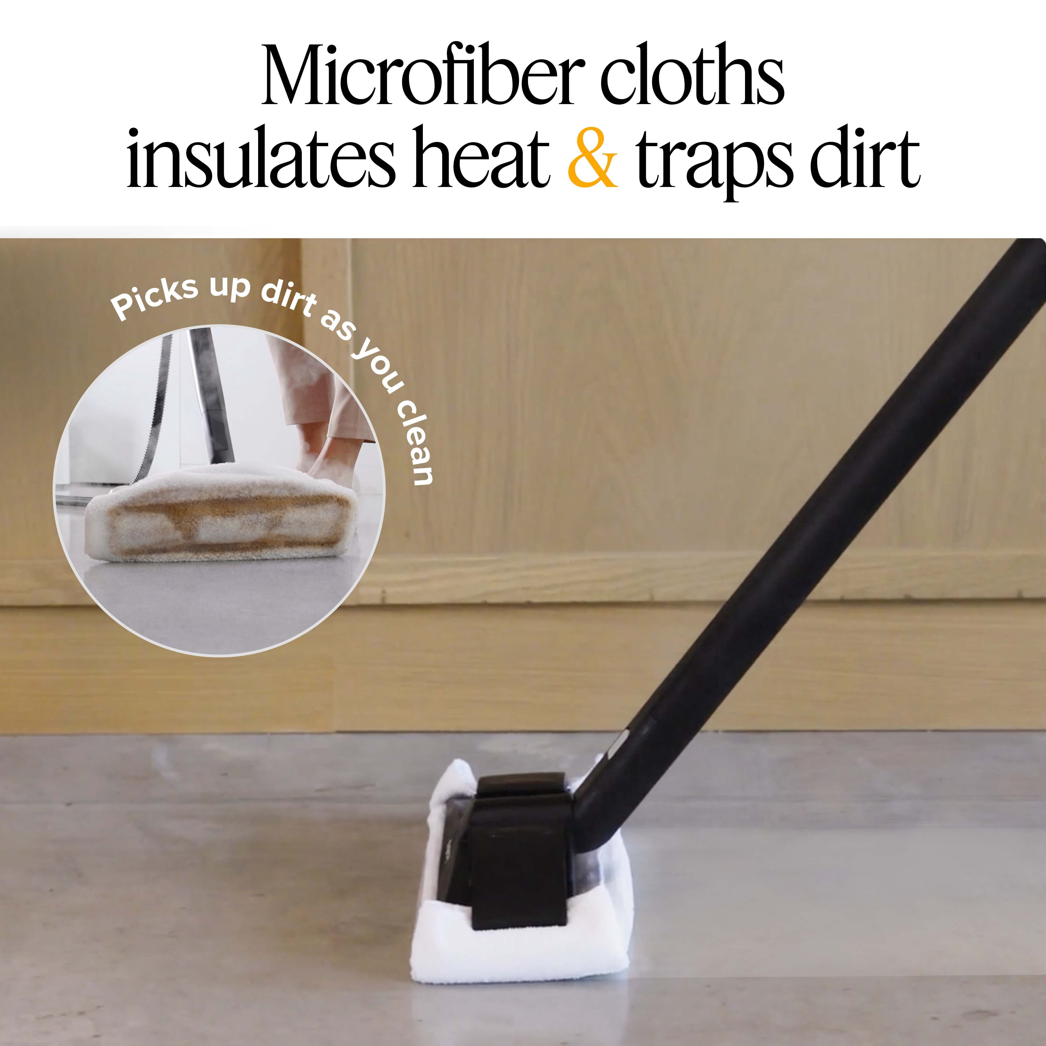 Dupray 6-Piece Steam Cleaning Pack Additional Accessory Pack for Neat Steam Cleaner Includes Small Brushes Micro Fiber Cloths More and Felt Accessory Bag All Essentials