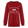 thumbnail image 4 of Chandail en Molleton de Noël pour Femmes Col Rond Pull Chaud de Vacances Xmas Mode Imprimée Pull à Manches Longues Cardigan Veste Mi-Longue, 4 of 5