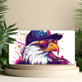 thumbnail image 4 of 1 Pcs 2D Flat License Plate Covers & Frames, Eagle wearing a hat For Decorative Front, Waterproof For Decoration Aluminum License Plate Covers & Frames Cover For Men Women, 12" X 6", 4 of 6