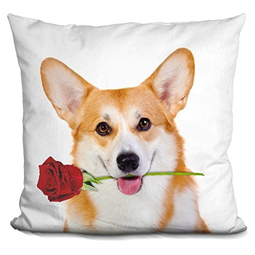 LiLiPi Wild Rose Decorative Accent Throw Pillow