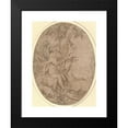 thumbnail image 2 of Paulus Willemsz. van Vianen 15x18 Black Modern Framed Museum Art Print Titled - Diana and a Leering Satyr in a Forest (ca. 1600), 2 of 5