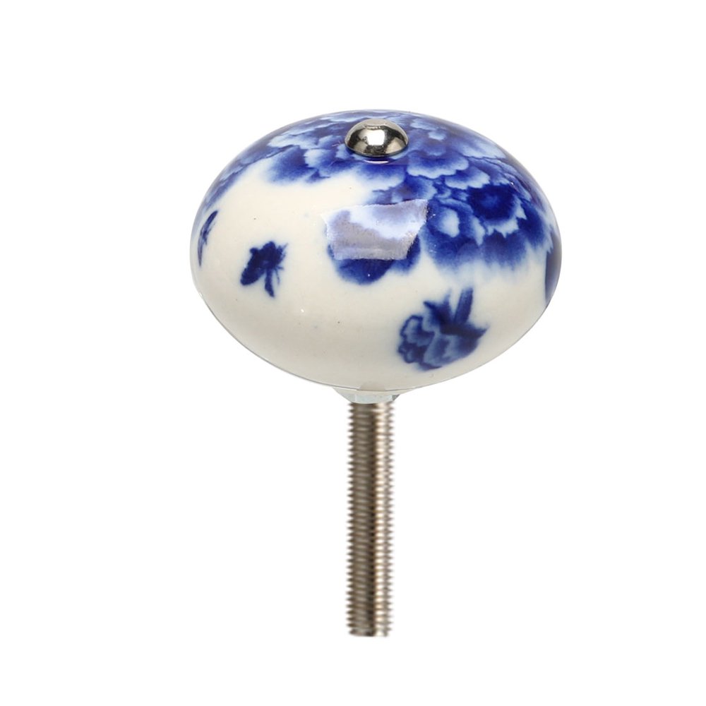 Uxcell Ceramic Vintage Knobs Drawer Round Pull Handle Cupboard Dresser