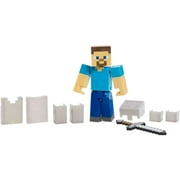 Minecraft Survival Mode Steve with Iron Armor Figure