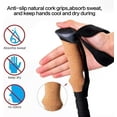 thumbnail image 2 of 100% Carbon Fiber Trekking Poles - Super Strong Lightweight Collapsible Hiking Poles with Cork and EVA Foam Grips & Quick Adjustable Flip Locks, 2 of 6