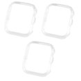 thumbnail image 1 of 3 Pack Compatible for Apple Watch Case 40mm [NO Screen Protector] Series 6 5 4 SE, Hard PC Bumper Case Protective Cover Frame Compatible for iWatch 40mm,transparent, 1 of 5