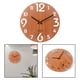 thumbnail image 4 of Reloj de pared de madera de 30 cm con pilas para el hogar, la oficina, la escuela y la sala de estar. 413, 4 of 7
