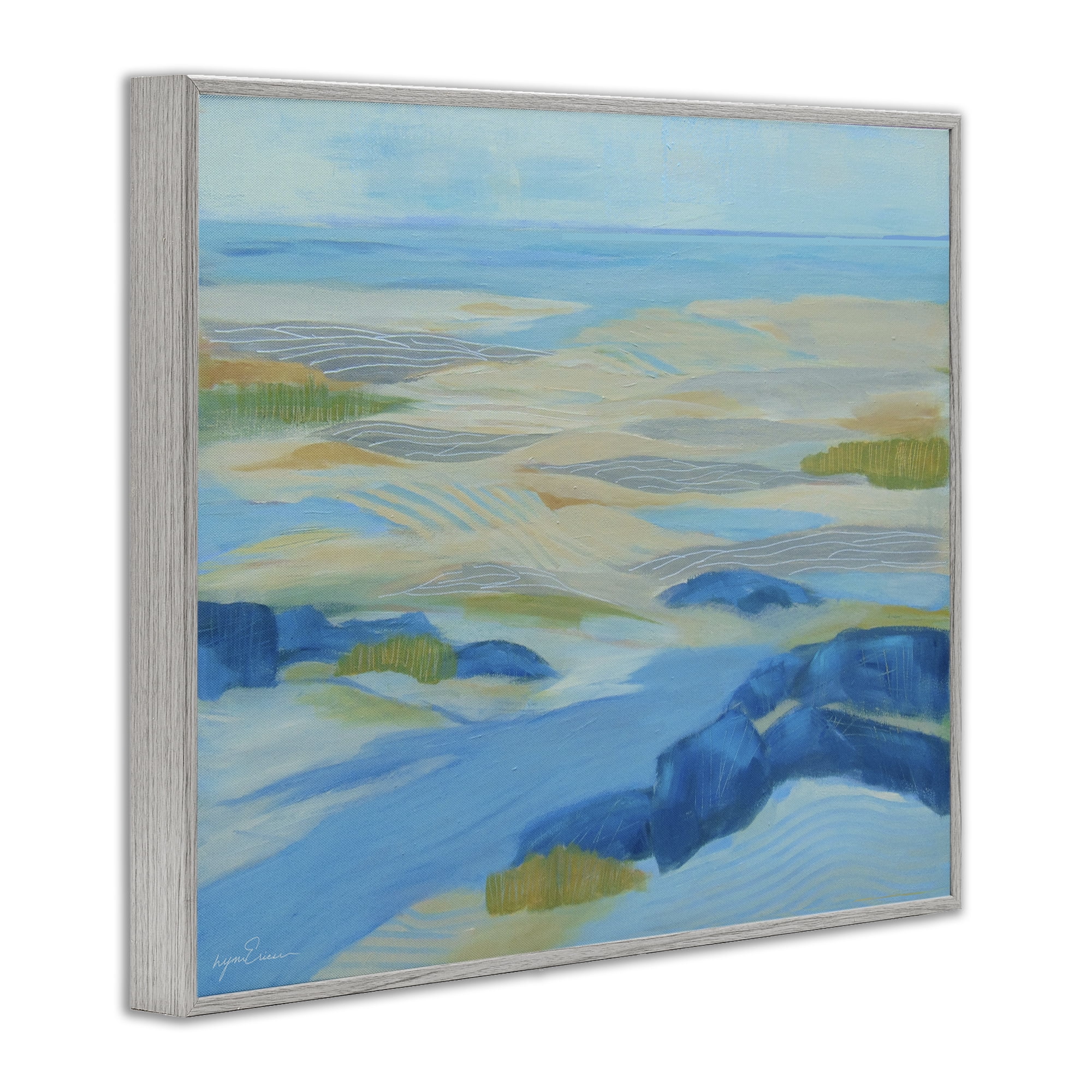 Stupell Industries Coastal Walk Among Dunes Gray Framed Giclee Art, design by Lynn Ericson Fine Art