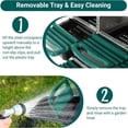 thumbnail image 3 of Bingirl Green 8-Compartment Metal Chicken Nesting Box, 3 of 8