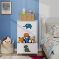 thumbnail image 2 of FRAPOW White Night Stand with 3 Drawer Dresser for Bedroom, Hallway, Kids Dresser, 2 of 5