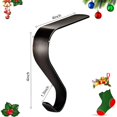 thumbnail image 2 of Hooks Non Slip Christmas Stocking Rack Hook Hanger Fireplace Metal Decoration 2 Piece Set, 2 of 2