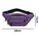 thumbnail image 2 of Riñonera deportiva impermeable, riñonera deportiva de gran capacidad para viajes al aire libre (púrpura) JM, 2 of 5