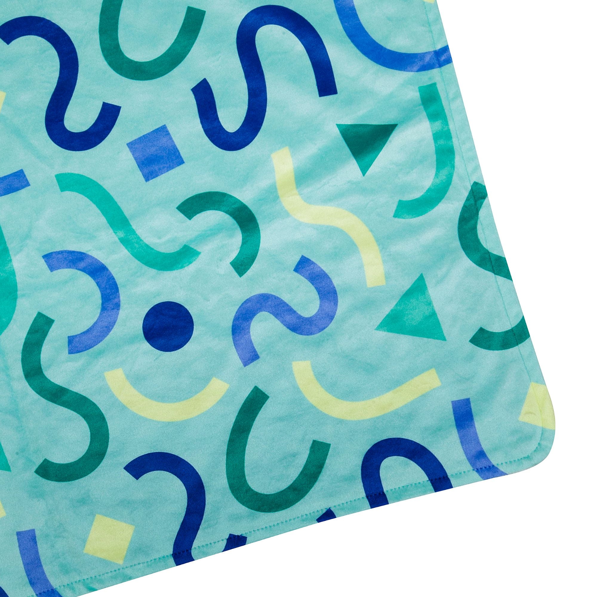 Wildkin Plush Velour Baby Blanket for Girls and Boys (Confetti Blue)
