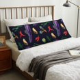 thumbnail image 6 of Naloa Colorful Vintage Cactuses Super Soft 20x60 Body Pillow Case,Long Side Hidden Zipper（PILLOWS ARE NOT INCLUDED）, 6 of 6