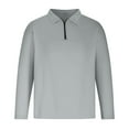 thumbnail image 1 of Birdeem Chemises à Manches Longues pour Hommes Mode Décontractée Hiver Fermeture Éclair Hauts Décontractés Col Rabattu Blouse Chemises pour Hommes Manches Longues, 1 of 4