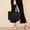 Black, variant on Quilted Tote Bag for Women, Puffer Shoulder Bag, Large Nylon Handbag with Zipper Closure, Lightweight for Work, Travel, Weekend Outings