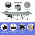 Vebreda 2 Pack Folding Camping Cot for Adult 75" Portable Folding Bed Cot with Mattress