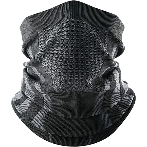 Winter Neck Warmer Gaiter Windproof Face Mask Balaclava Bandana for Ski Snowboard,Black