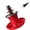 RED, variant on Quiet Chocolate Fountain Maker Low Noise Chocolate Fountain Machine With Heating Melting Tower For Party