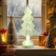 thumbnail image 5 of Adorno de escritorio para árbol de Navidad brillante de color caramelo | Luz nocturna a pilas | Decoración LED rosa, multicolor, blanco y azul | Ambiente festivo de 23 cm, 5 of 5