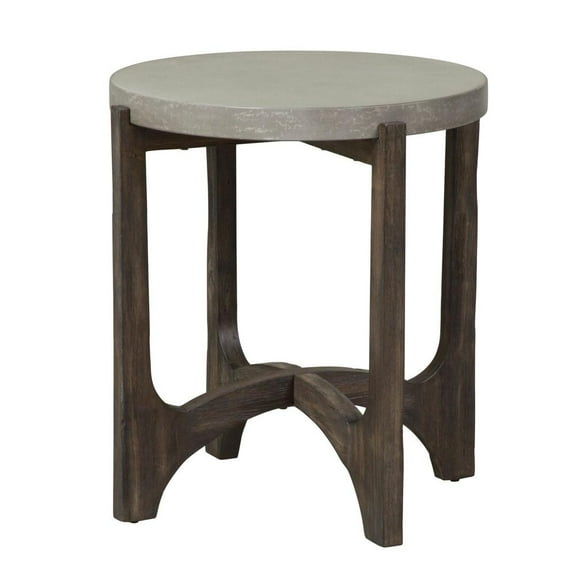 Liberty Furniture Industies, INC Cascade End Table in Wirebrush Rustic Brown