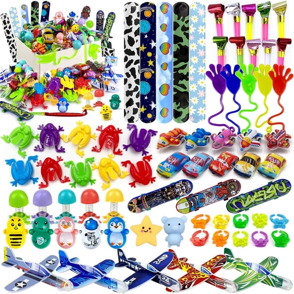 Party Favor Toy Assortment, 70-Piece Bulk Classroom Rewards And Birthday Goodie Bag Fillers, Treasure Box Prize Toys And Small Gifts For Boys And Girls
