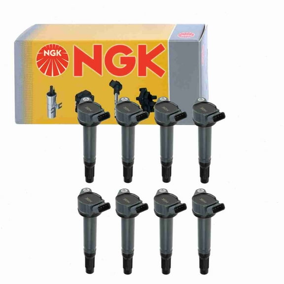 8 pc NGK 48726 Ignition Coils for 1415217 178-8491 2505-307329 36-8111 90919-02251 90919-02255 90919-A2002 90919-A2002A 90919-A2004 90919-A2007 E987 IC567 UF-487 UF487 UF487T Spark Plug Wire Boot