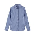 thumbnail image 4 of Devon & Jones DG536W Women's CrownLux Performance Gingham Dress Shirt-Navy/ White-L, 4 of 6