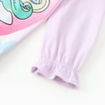 thumbnail image 6 of My Little Pony Girls Pajamas Nightgown Dress Rainbow Long Sleeve Ruffle Cuffs Sleepwear Sizes 2-7Y, 6 of 8