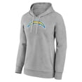 thumbnail image 2 of Women's Gray Los Angeles Chargers Primary Logo Pullover Hoodie, 2 of 3