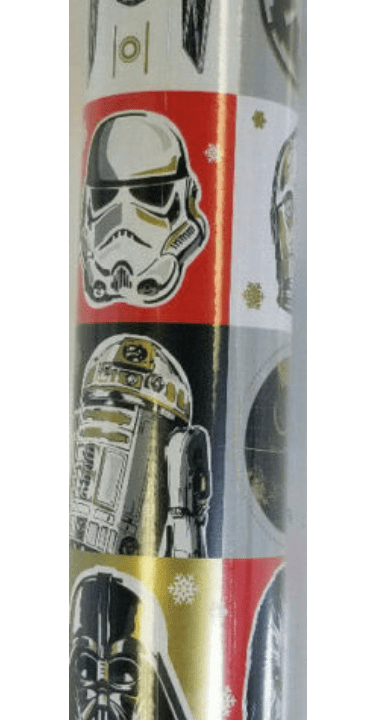 Vintage Star Wars Christmas Gift Wrapping Paper 70 Sq Ft ch2054 