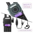 thumbnail image 3 of 2 Radios Walkie Talkie 128 Canale 8km Bandas de frecuencia VHF/UHF Color Negro, 3 of 5