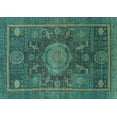 thumbnail image 1 of Ahgly Company Indoor Rectangle Abstract Light Blue Modern Area Rugs, 5' x 8', 1 of 4