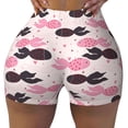 thumbnail image 2 of Salouo pink fish hearts Print Women's Athletic Shorts,Booty Shorts Biker Shorts High Waisted Elastic Workout Shorts for Yoga Gym Running Sports-X-Large, 2 of 8