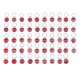 thumbnail image 1 of 50pcs Aluminium Alloy Storage Tags Metal Numbers Plates Luggage Id Tags Key Ring Labels(red, Number 1-50)-yuyu, 1 of 2