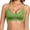 Green, variant on Bras For Women, Embossed Jacquard Wire-Free Bra, Gel Padded Adjustable Strap Front Snap Push-Up For Daily Summer Wear White M
