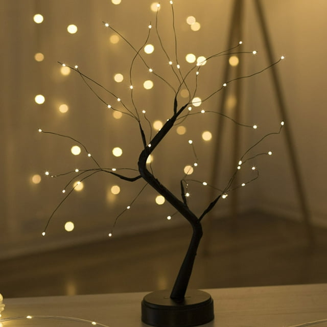 Amazonas explosivas led luces de árbol creativas luces de árbol de perlas luces de pantalla táctil luces de dormitorio regalo