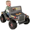 Fisher-Price Power Wheels Charcoal Hot Wheels Jeep 6-Volt Battery-Powered Ride-On