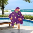 thumbnail image 6 of Mardi Gras Party Masks Hooded Beach Towel Kids Bath Towels Quick Dry for Pool Swiming 50" x 23.5" Microfiber Soft Bathrobe, 6 of 7