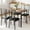 Vintage, variant on AOILE Dining Table for 4, Small Table and Chairs Set, 5-Piece Square Dinette Set for Kitchen & Dining Room, Perfect for Small Spaces