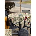 thumbnail image 6 of Square Outdoor Tablecloth with Umbrella Hole Vintage Plant Outside Table Cloth Waterproof Patio Table Cover Boho Botanical Flowers Green Leaf Ferns Zipper Tablecloths for Picnic Camping 54x54 Inch, 6 of 8