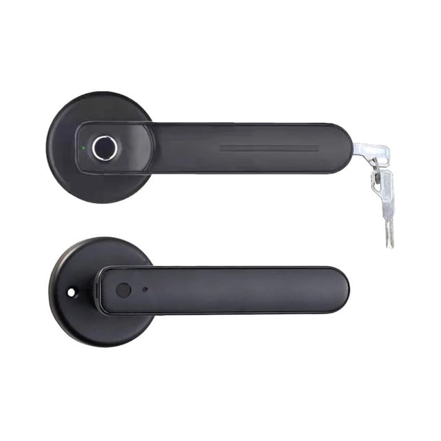 Serrure à Empreinte Digitale Intelligente avec Application TTLock, Serrure de Porte Électrique Biométrique, 20 Utilisateurs avec Clé pour la Maison Intérieure, Plus Sécuritaire
